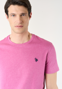 T-shirt in cotone melange Premium Quality con logo ricamato