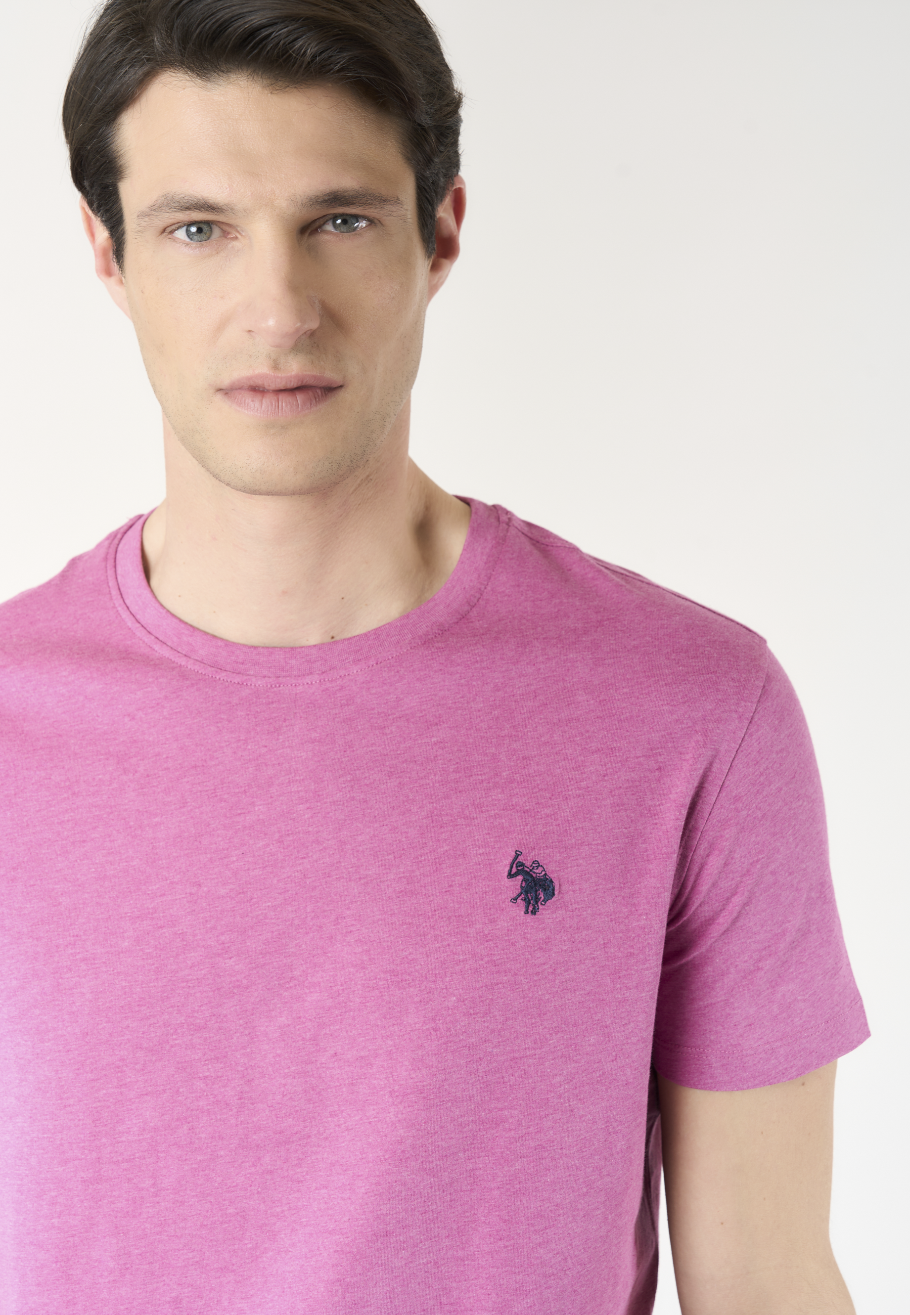 T-shirt in cotone melange Premium Quality con logo ricamato