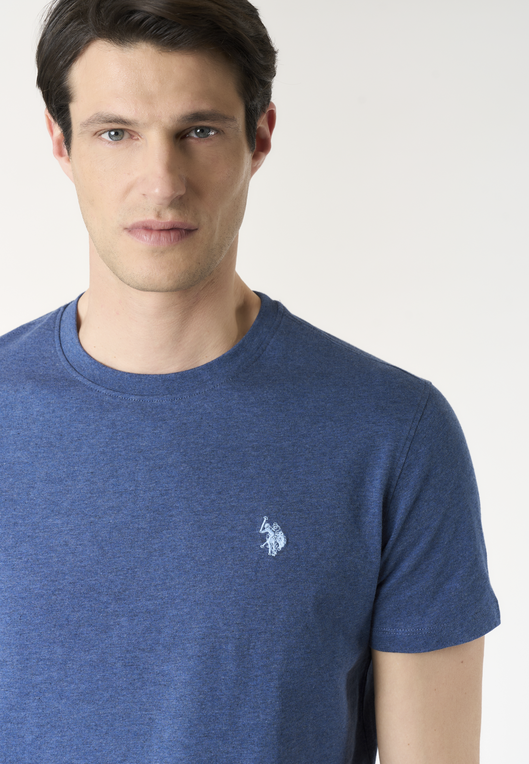 T-shirt in cotone melange Premium Quality con logo ricamato