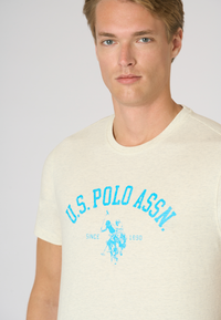 T-shirt in cotone melange Premium Quality con stampa frontale