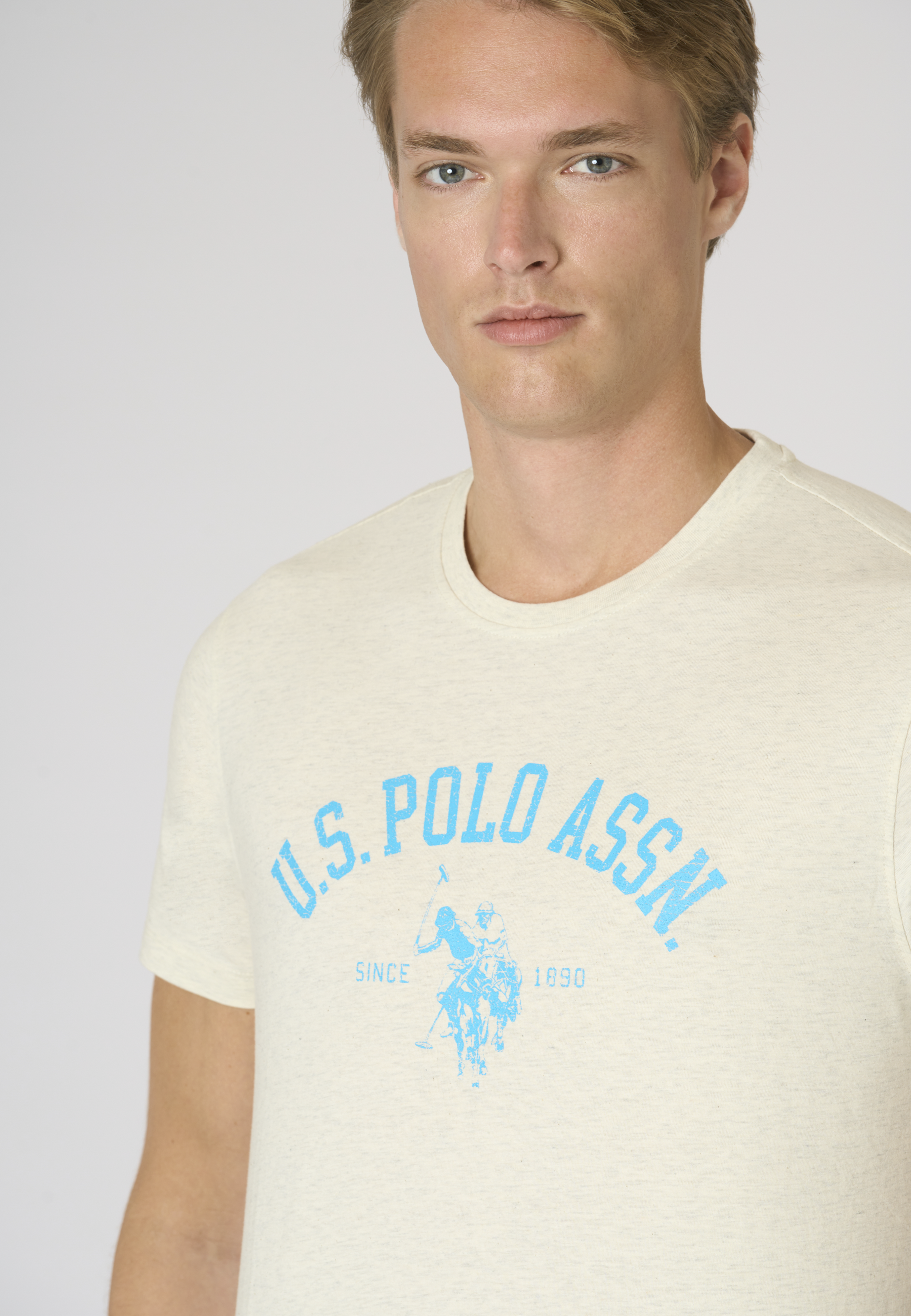 T-shirt in cotone melange Premium Quality con stampa frontale