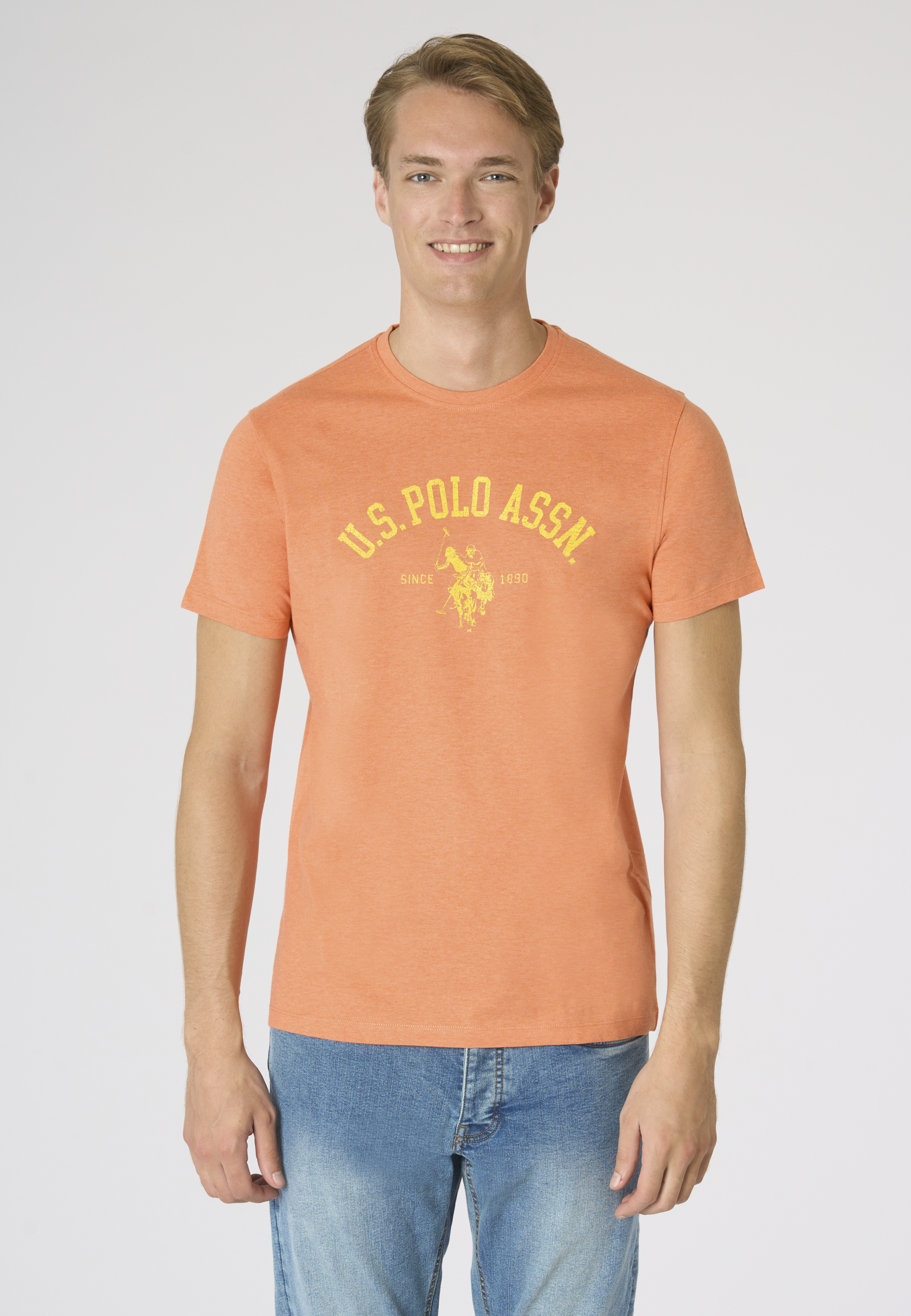 T-shirt in cotone melange Premium Quality con stampa frontale