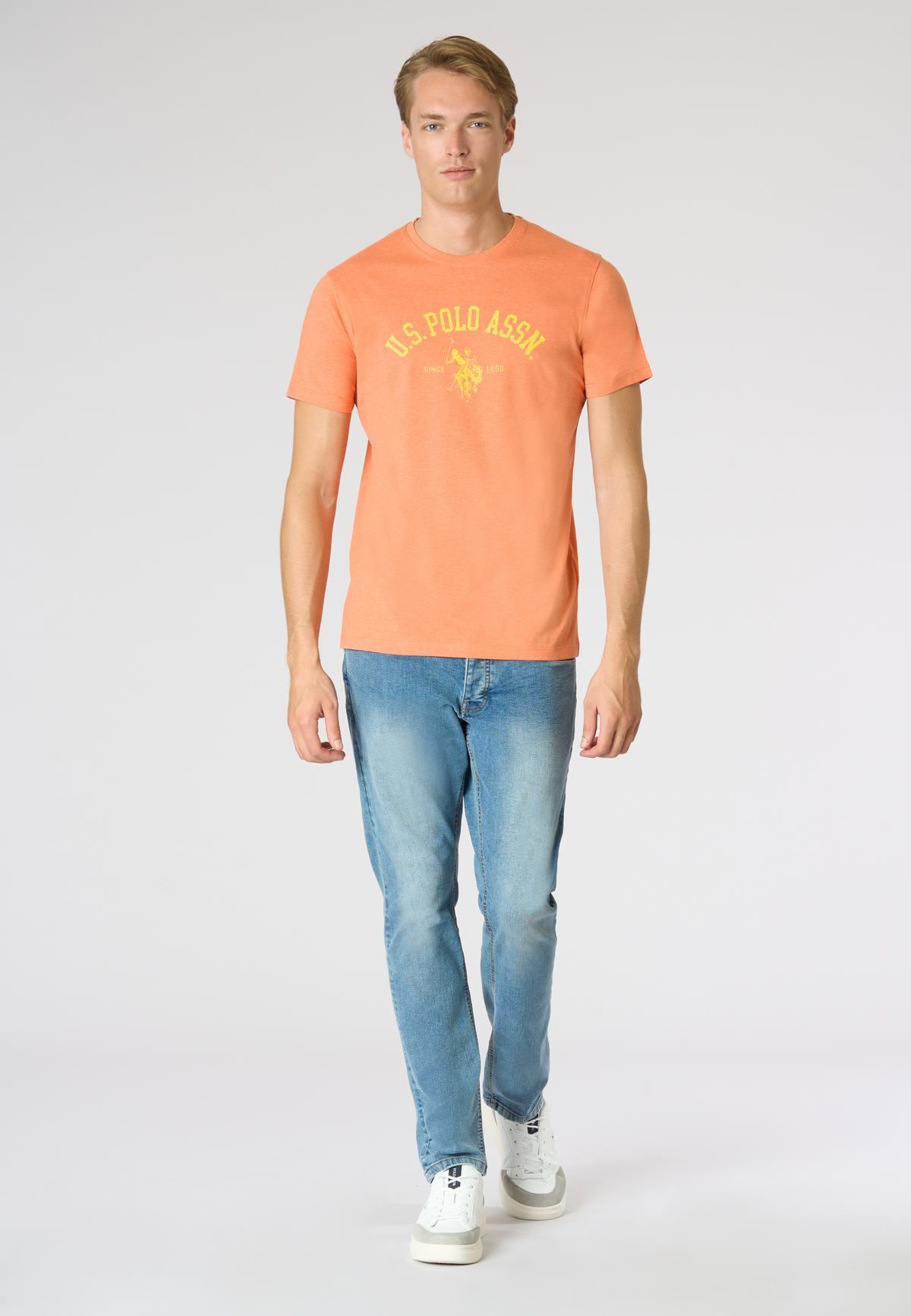 T-shirt in cotone melange Premium Quality con stampa frontale