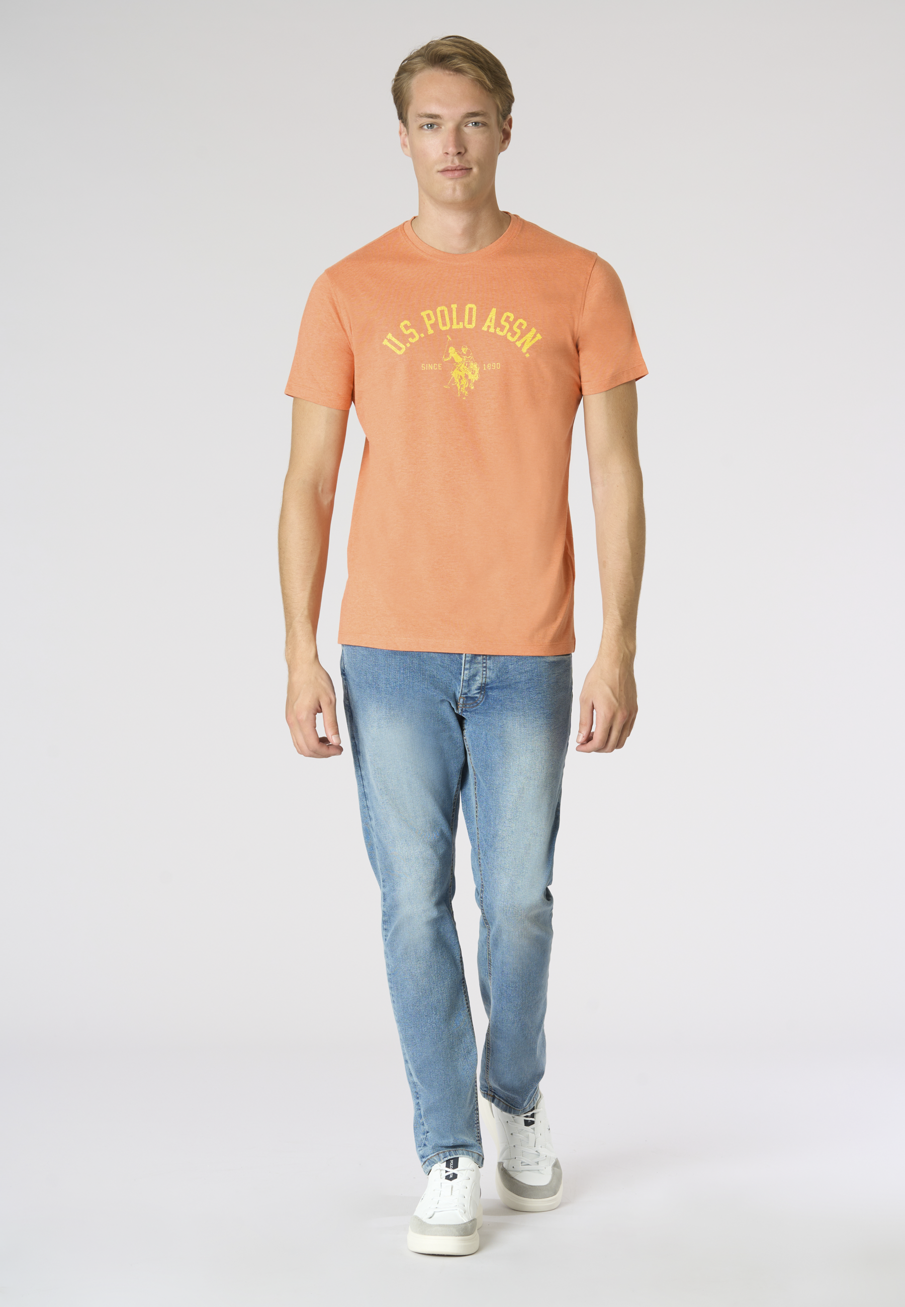 T-shirt in cotone melange Premium Quality con stampa frontale