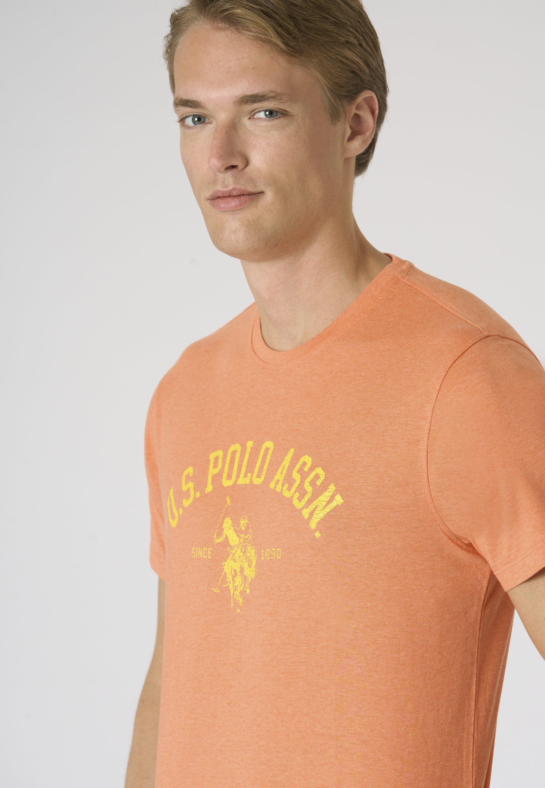 T-shirt in cotone melange Premium Quality con stampa frontale