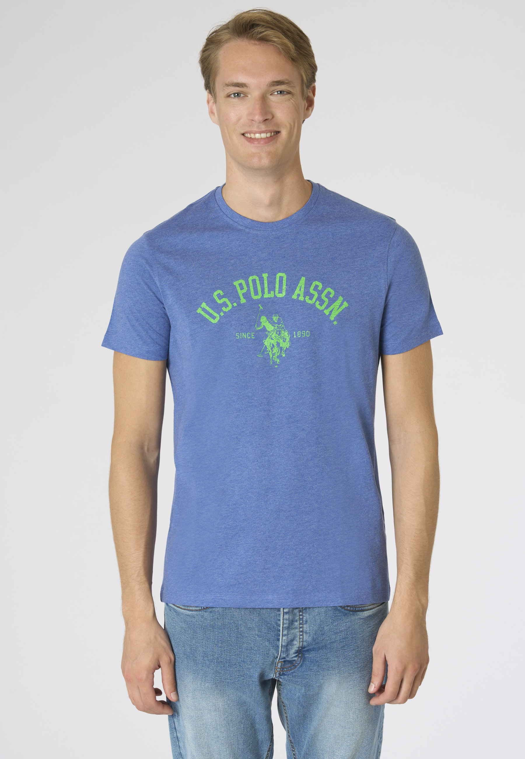 T-shirt in cotone melange Premium Quality con stampa frontale