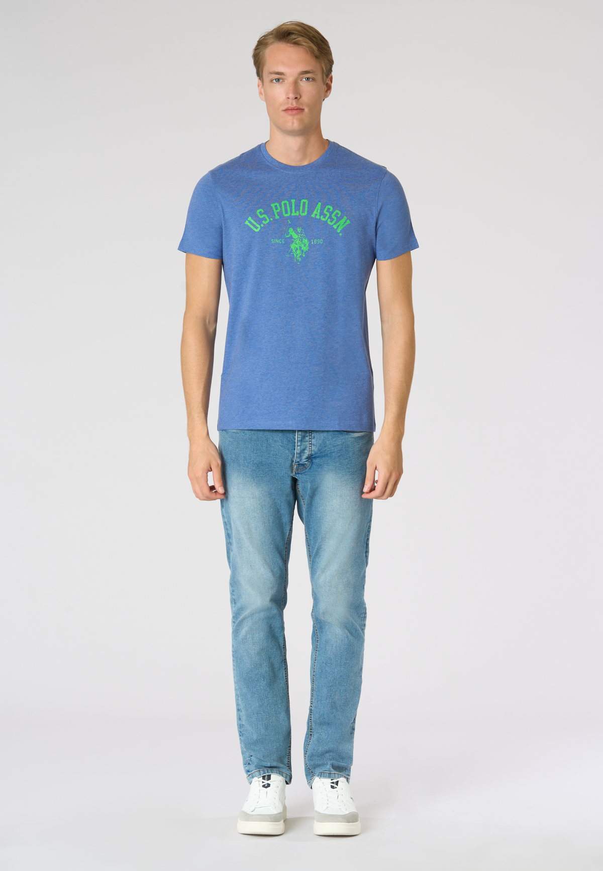 T-shirt in cotone melange Premium Quality con stampa frontale