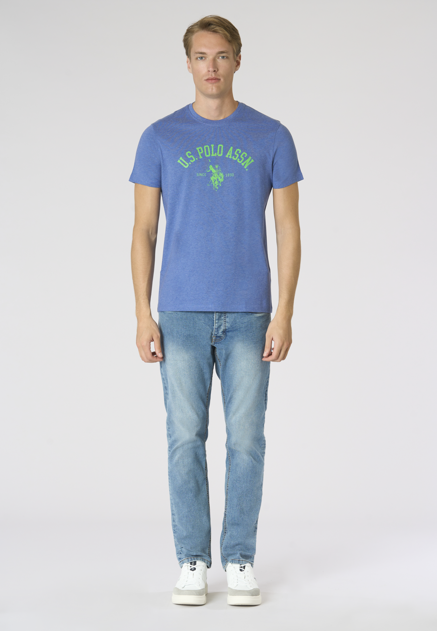 T-shirt in cotone melange Premium Quality con stampa frontale