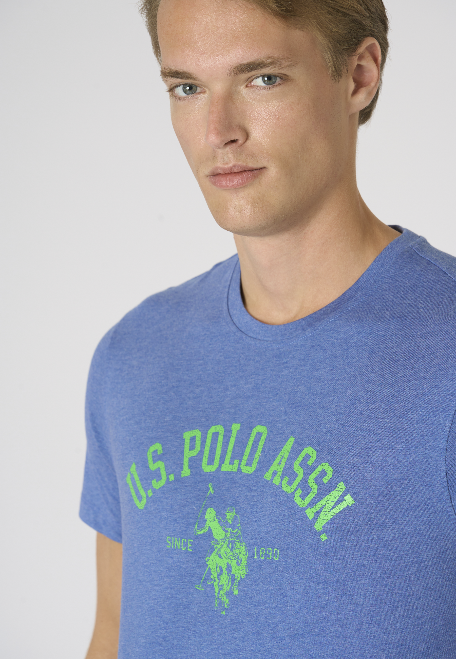 T-shirt in cotone melange Premium Quality con stampa frontale