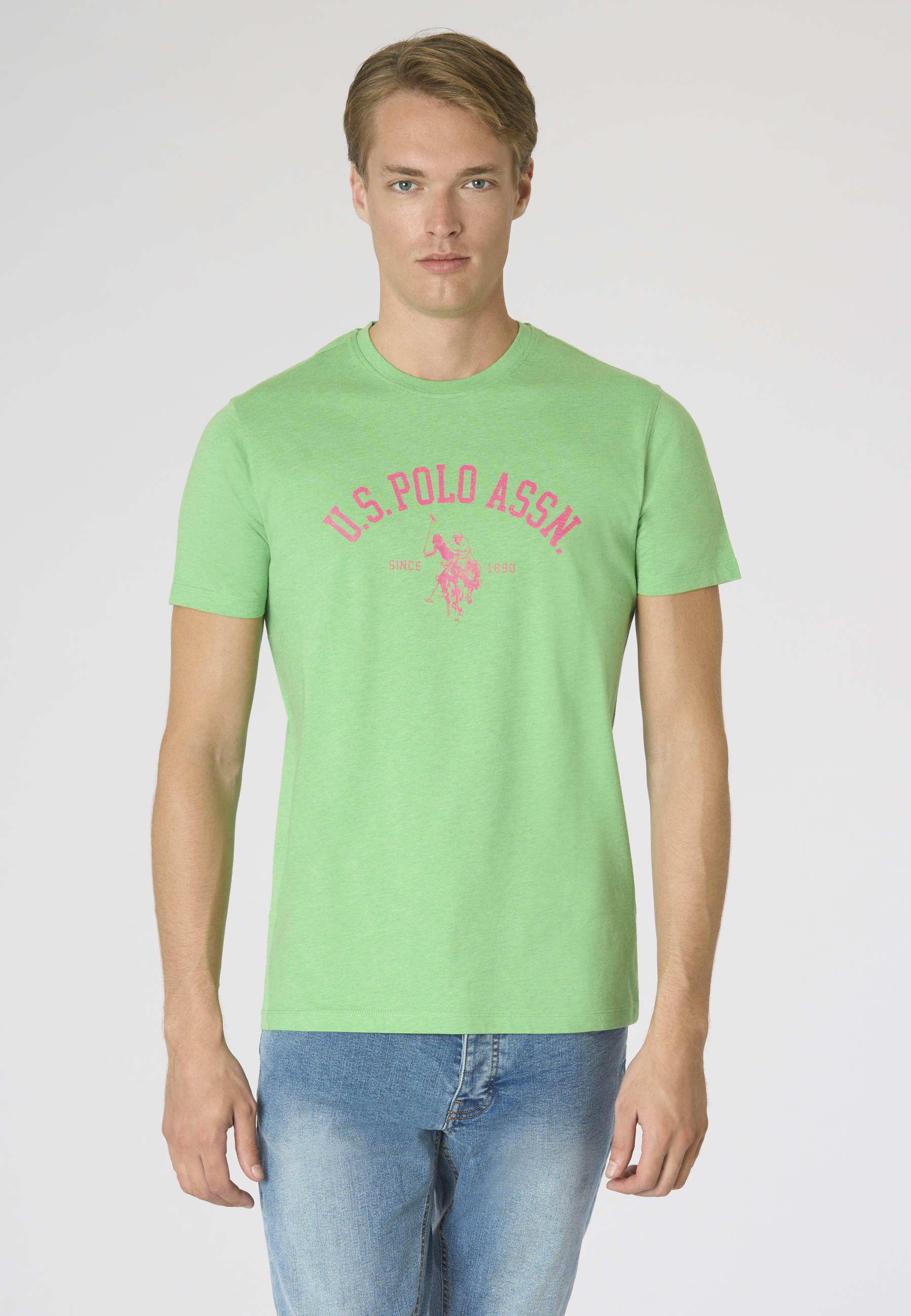 T-shirt in cotone melange Premium Quality con stampa frontale