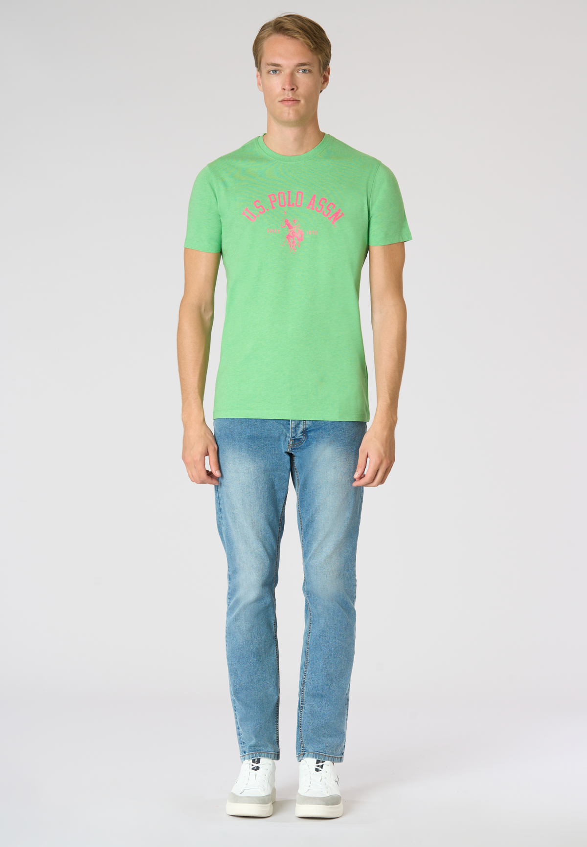 T-shirt in cotone melange Premium Quality con stampa frontale