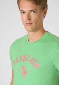 T-shirt in cotone melange Premium Quality con stampa frontale