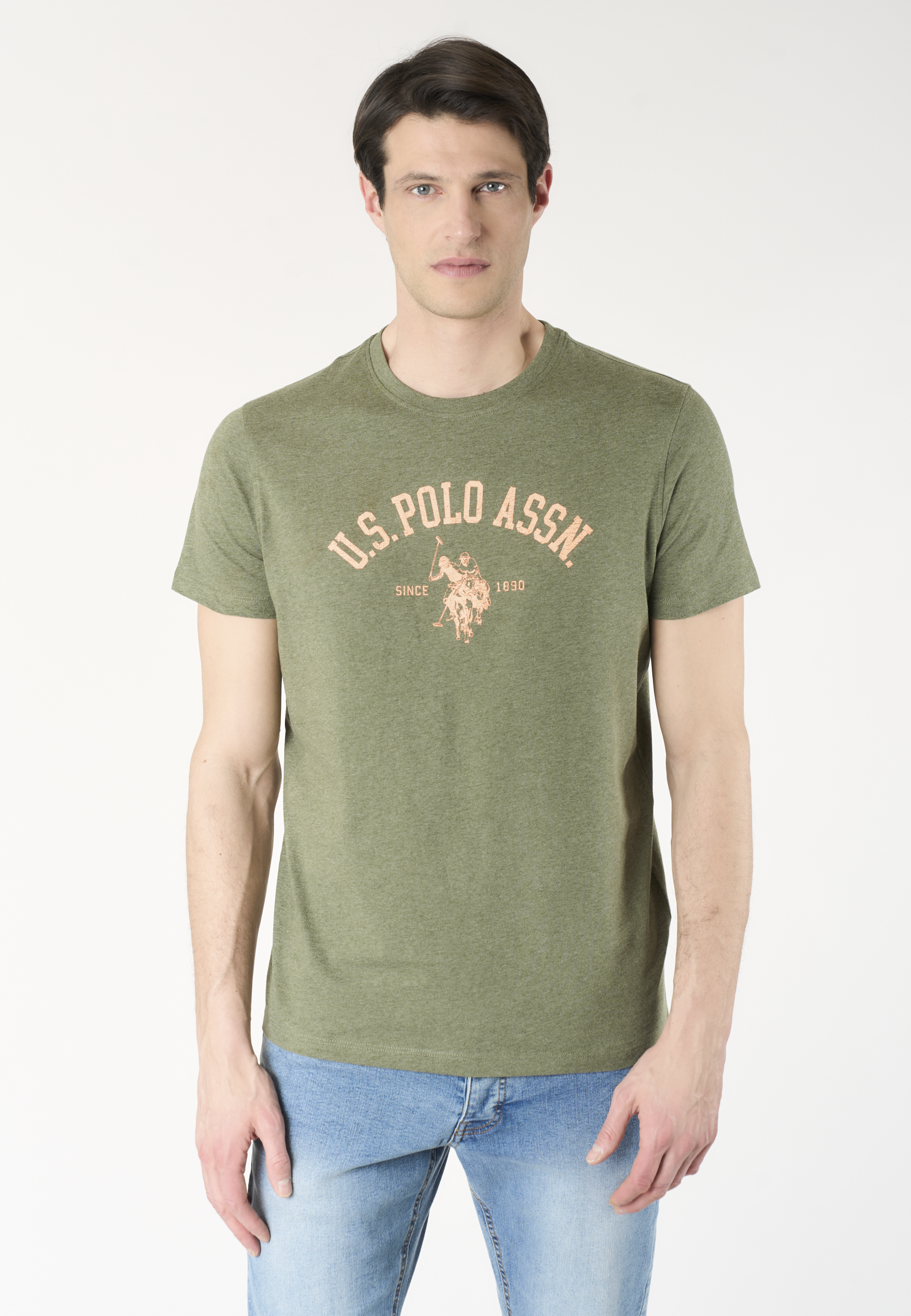 T-shirt in cotone melange Premium Quality con stampa frontale