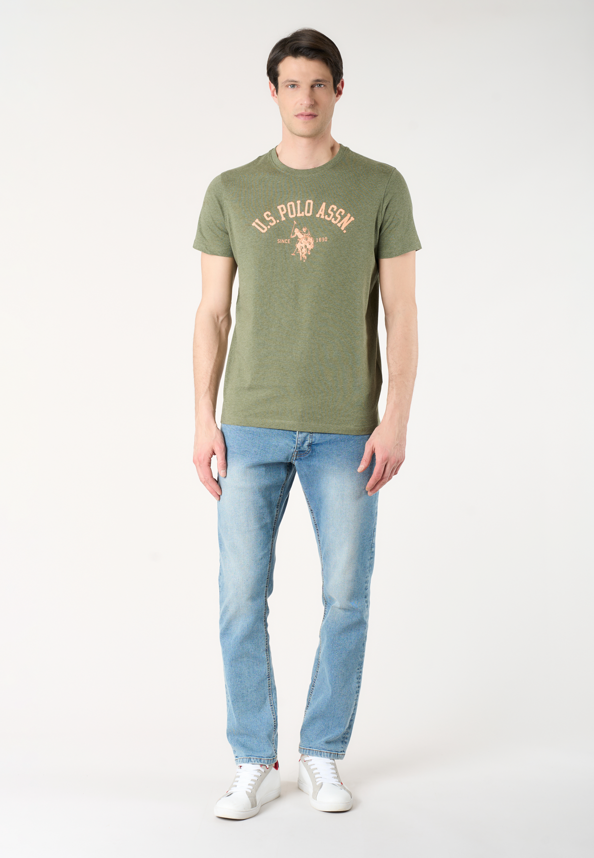 T-shirt in cotone melange Premium Quality con stampa frontale