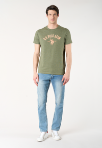 T-shirt in cotone melange Premium Quality con stampa frontale