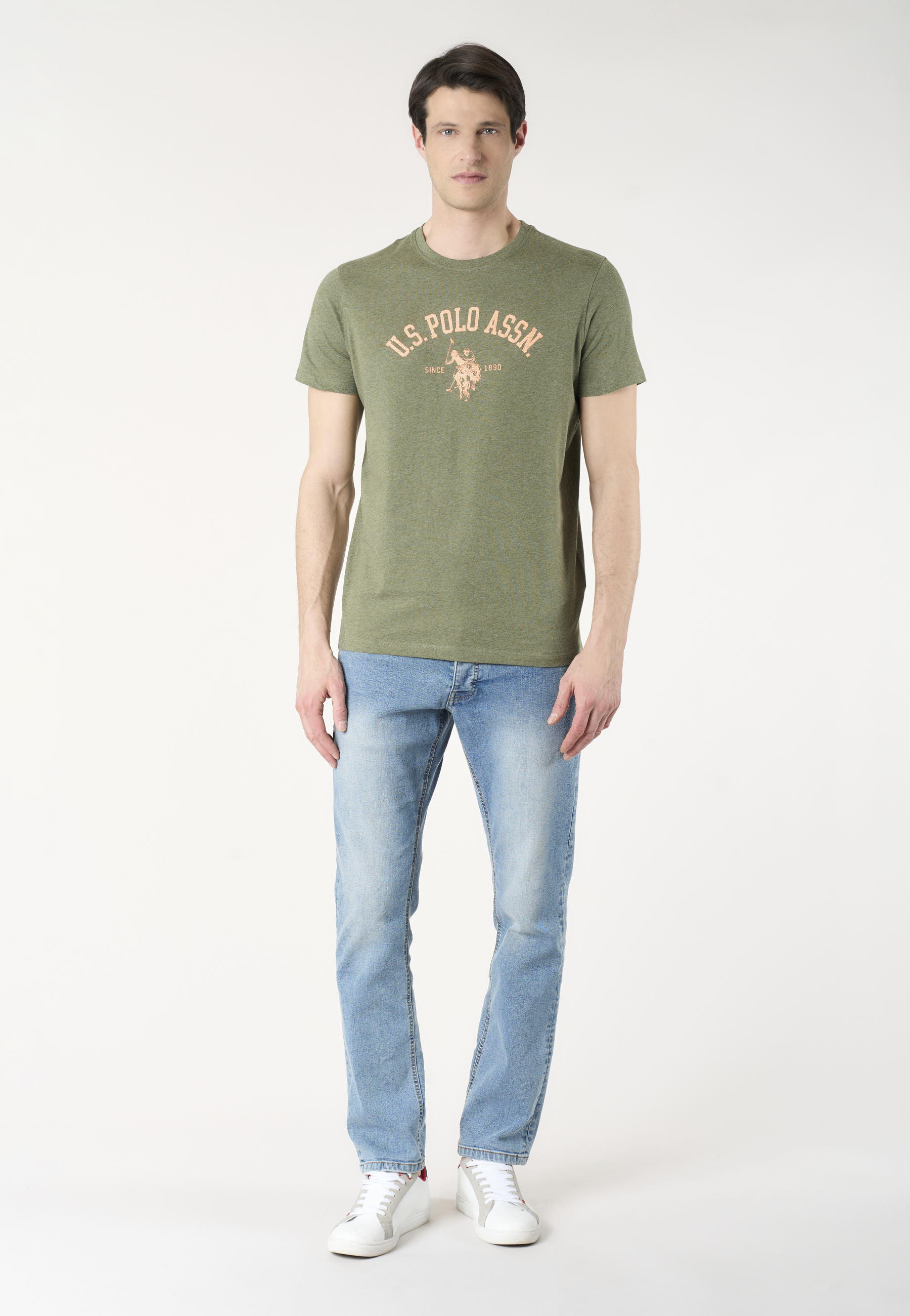 T-shirt in cotone melange Premium Quality con stampa frontale