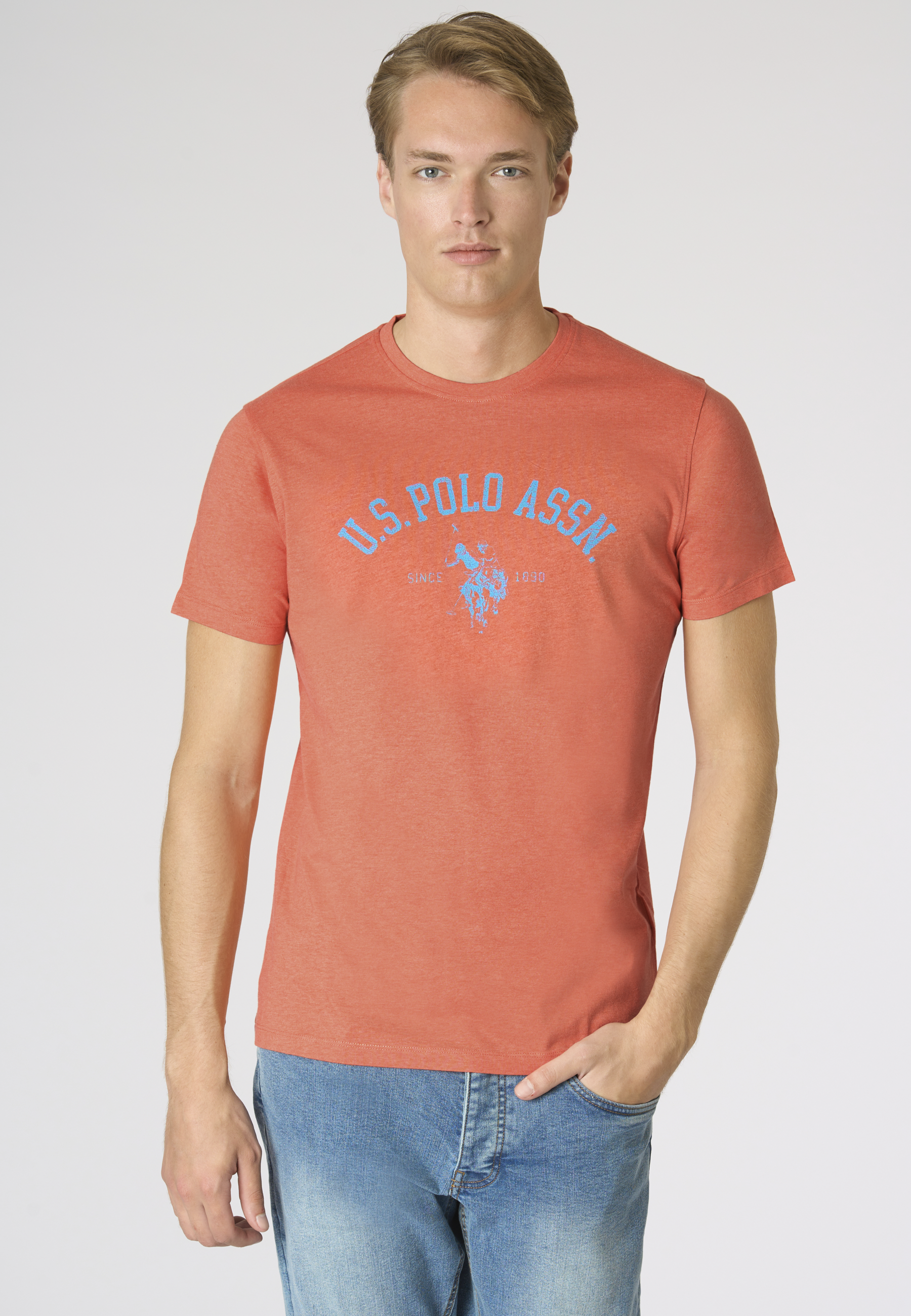 T-shirt in cotone melange Premium Quality con stampa frontale