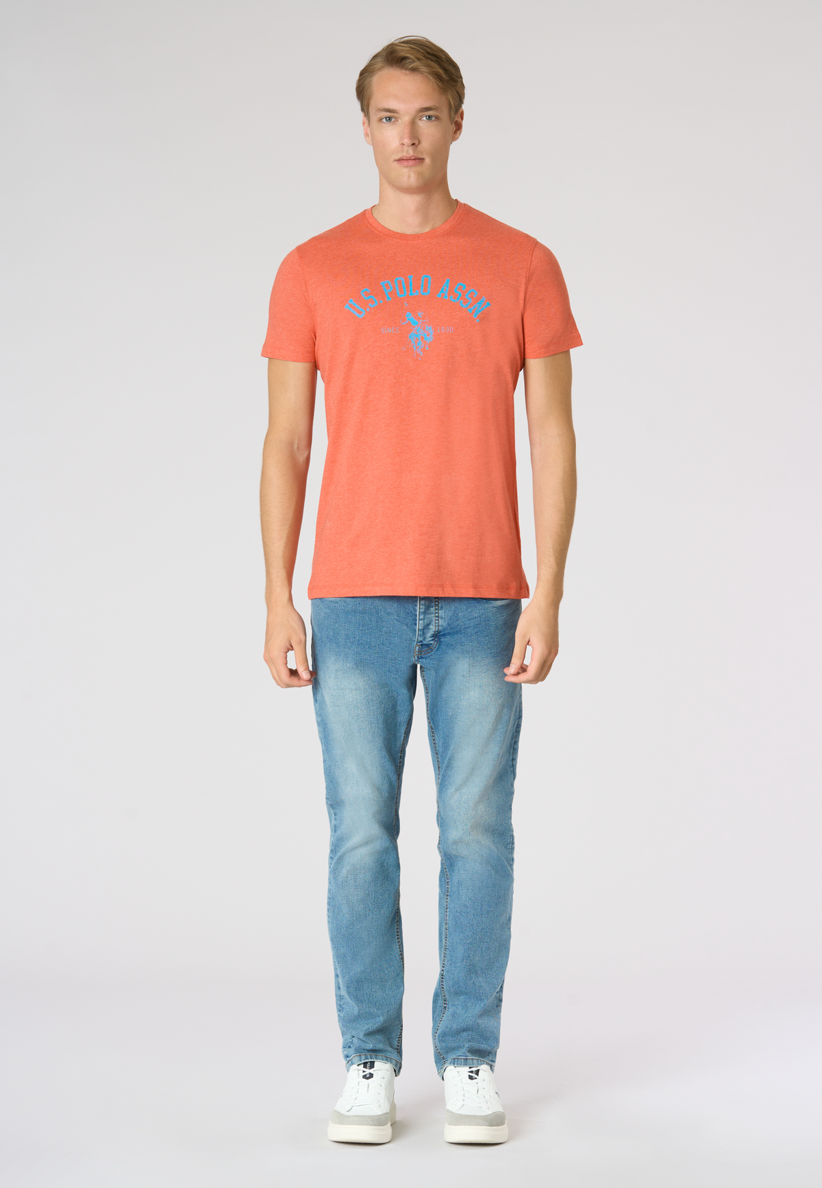 T-shirt in cotone melange Premium Quality con stampa frontale