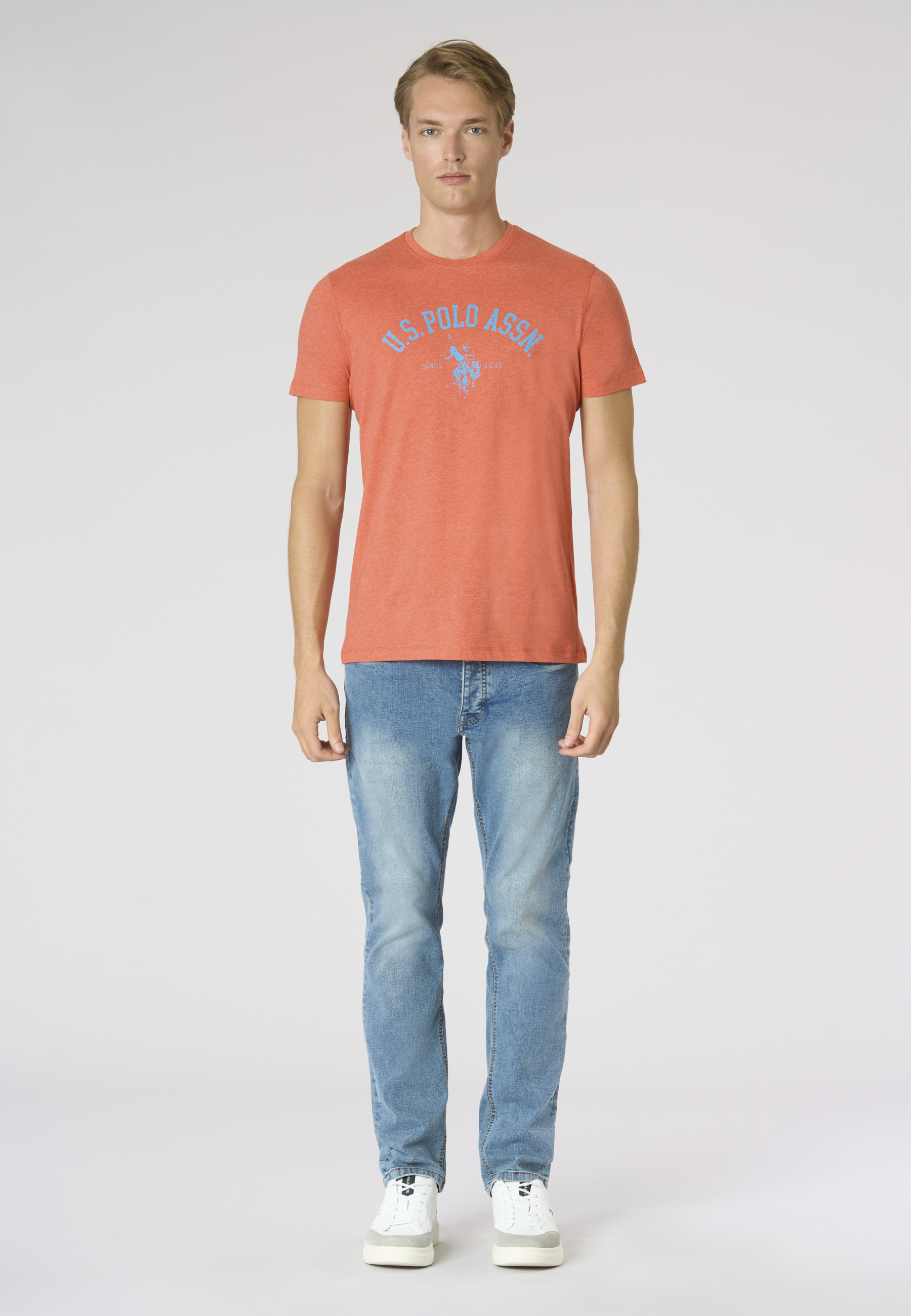 T-shirt in cotone melange Premium Quality con stampa frontale