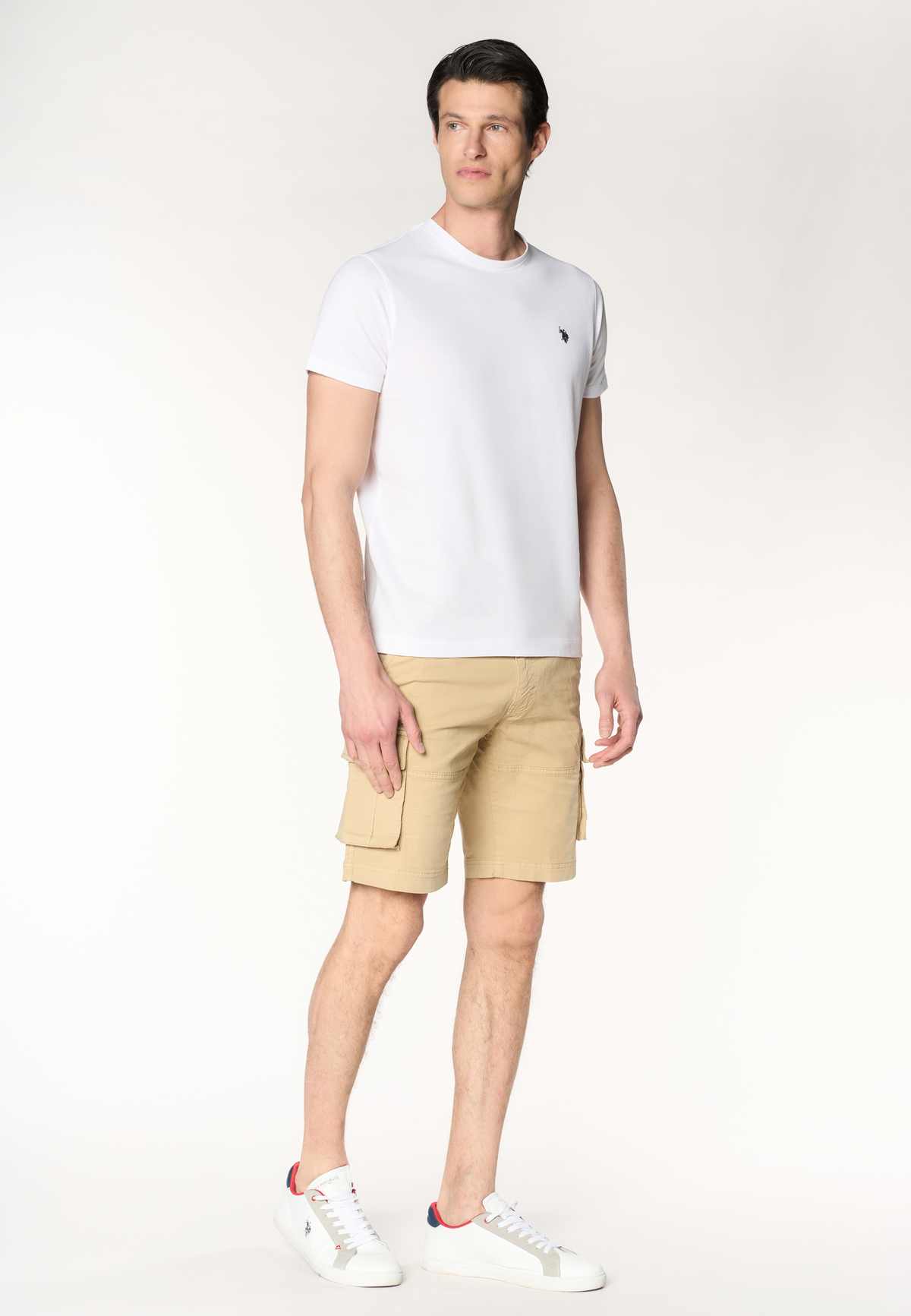 T-shirt girocollo con logo in cotone supima Premium Quality