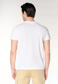 T-shirt girocollo con logo in cotone supima Premium Quality