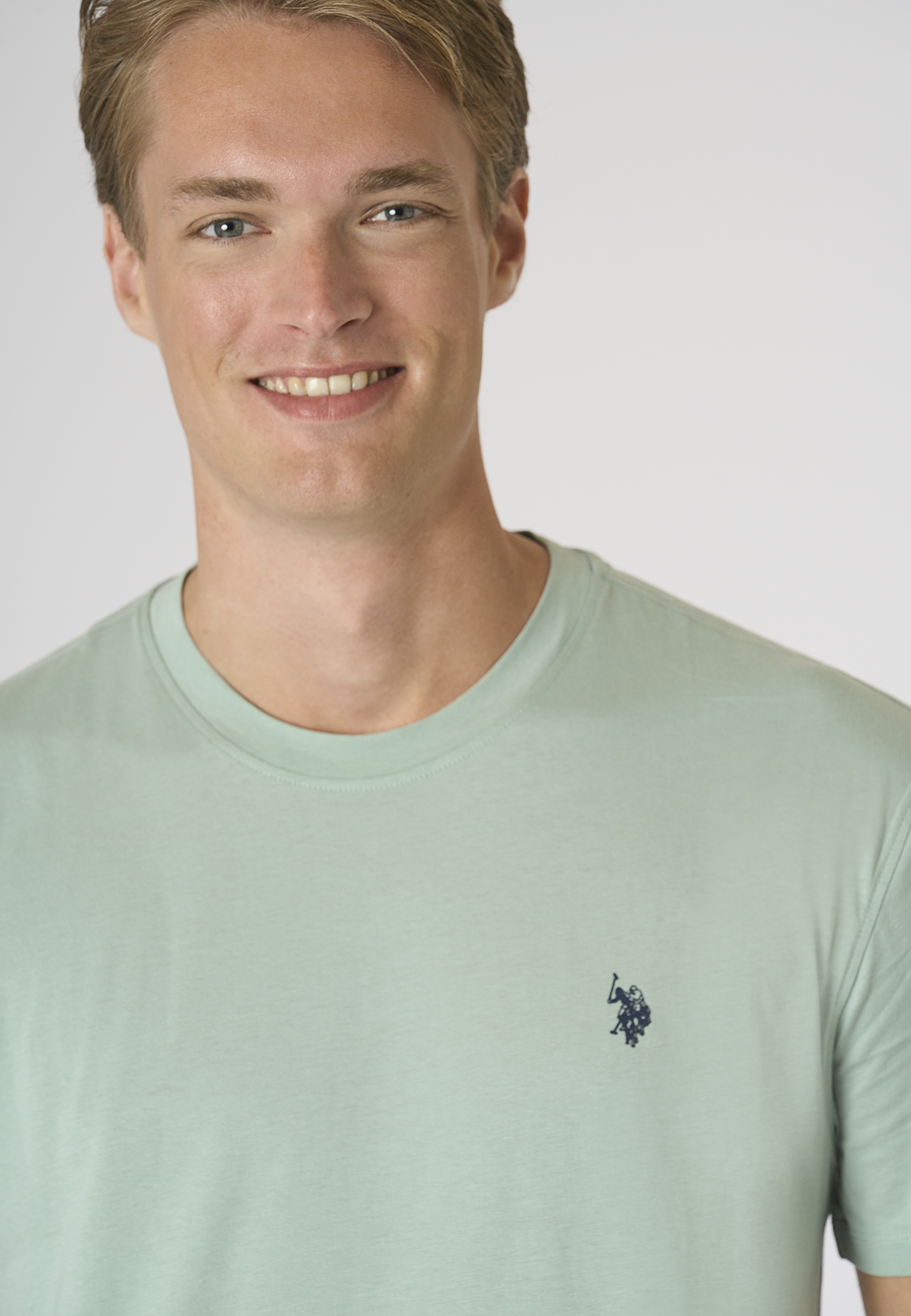 T-shirt girocollo con logo in cotone supima Premium Quality