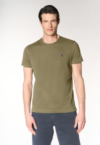 T-shirt girocollo con logo in cotone supima Premium Quality
