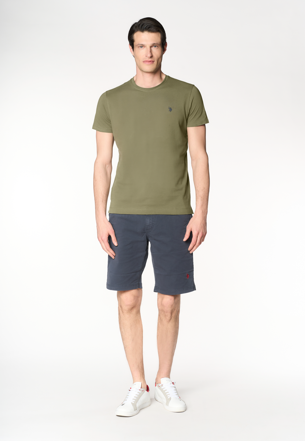 T-shirt girocollo con logo in cotone supima Premium Quality