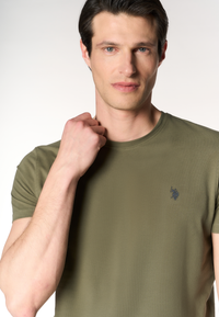 T-shirt girocollo con logo in cotone supima Premium Quality