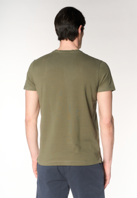 T-shirt girocollo con logo in cotone supima Premium Quality