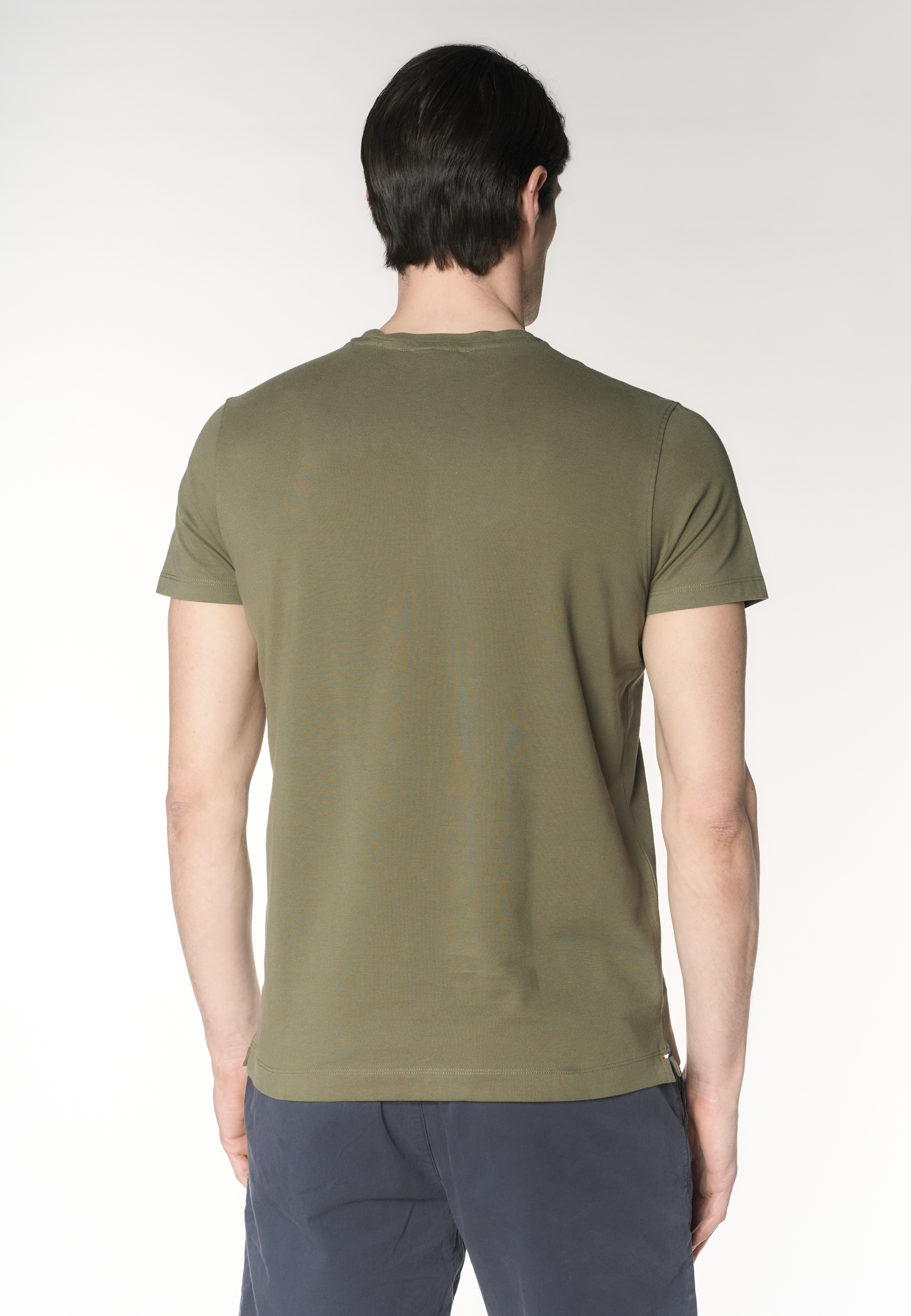 T-shirt girocollo con logo in cotone supima Premium Quality