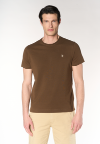 T-shirt girocollo con logo in cotone supima Premium Quality