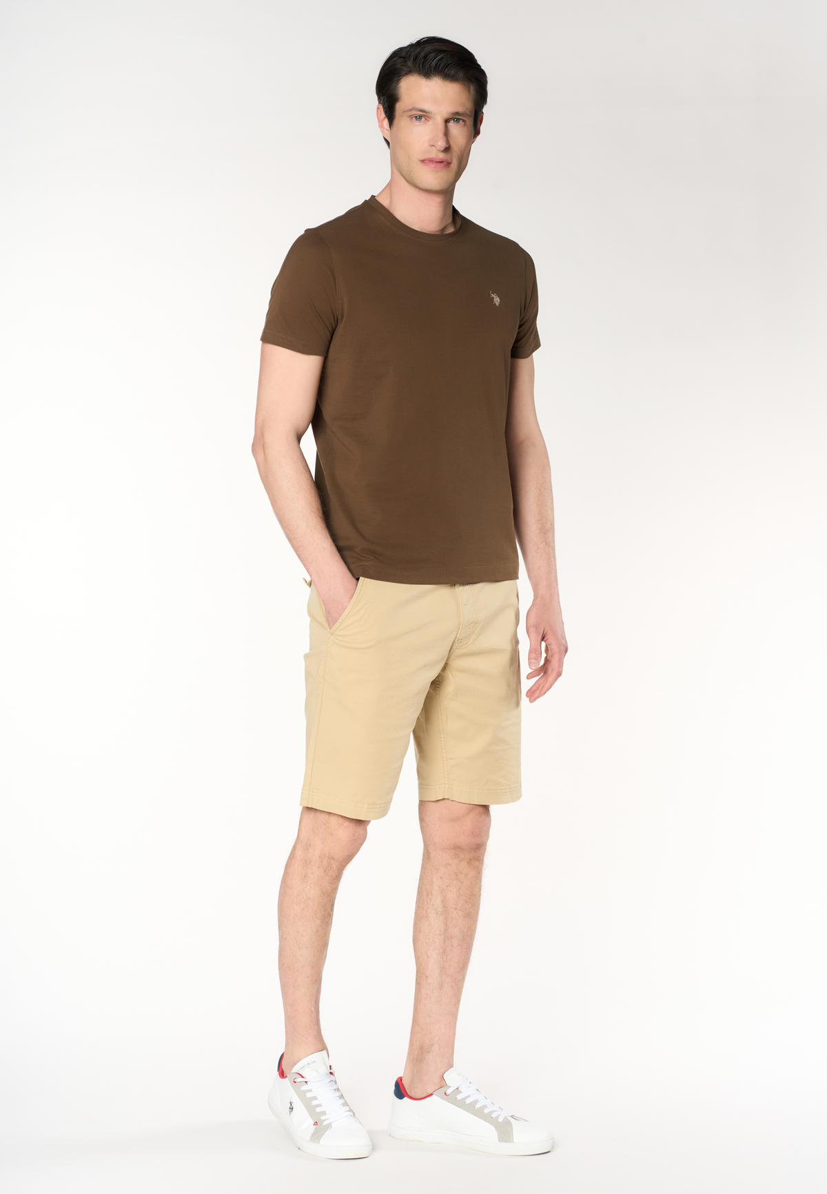 T-shirt girocollo con logo in cotone supima Premium Quality