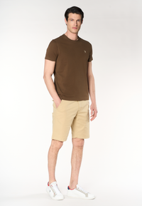 T-shirt girocollo con logo in cotone supima Premium Quality