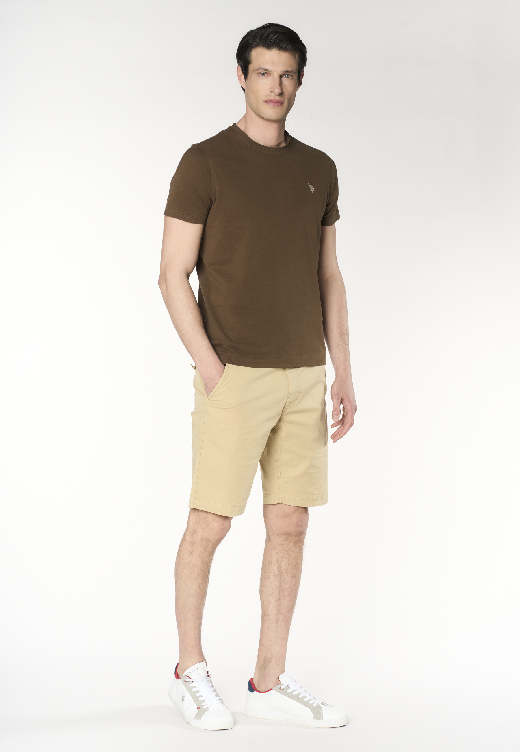 T-shirt girocollo con logo in cotone supima Premium Quality
