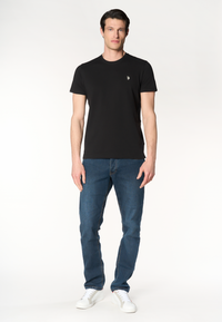T-shirt girocollo con logo in cotone supima Premium Quality