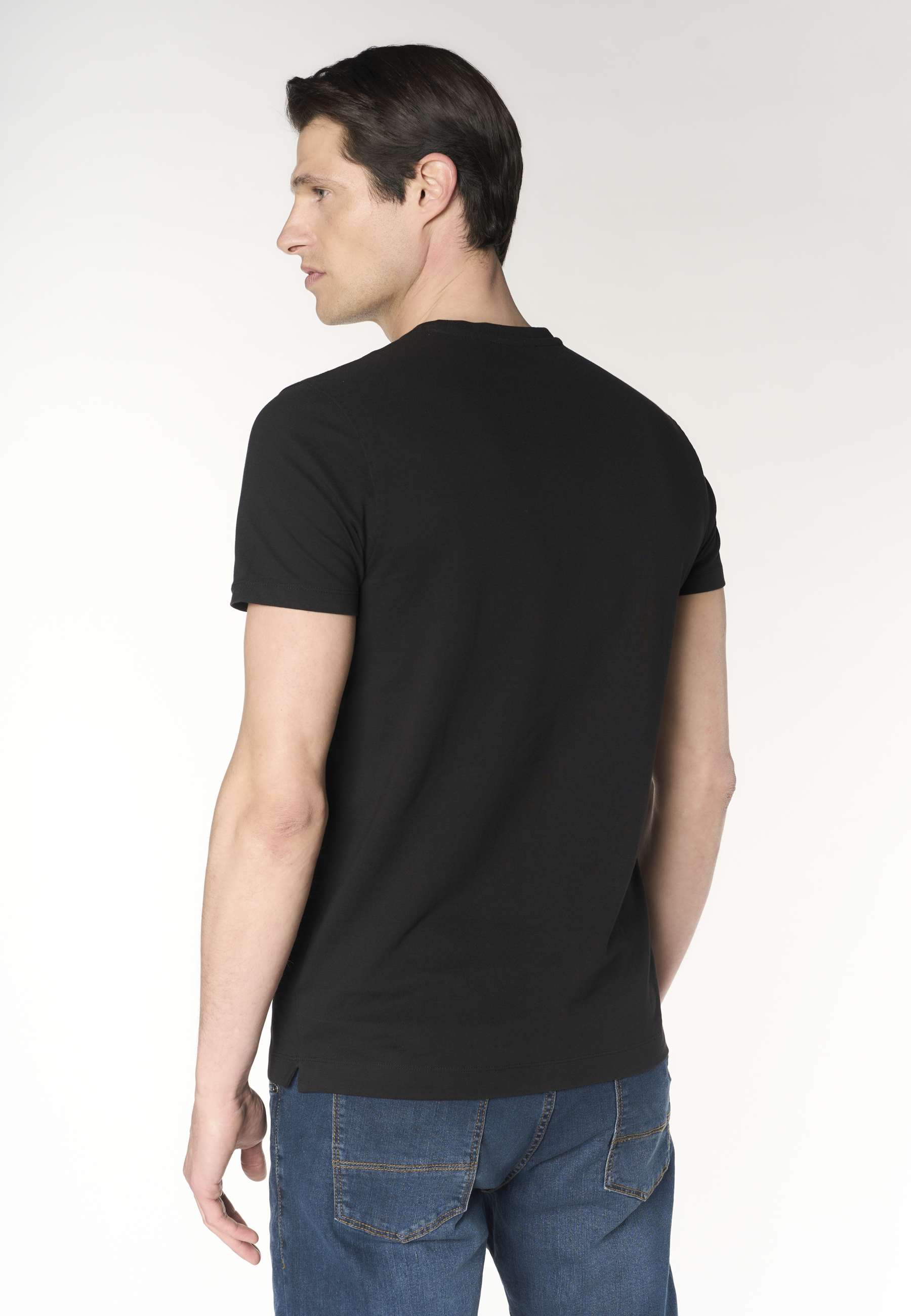 T-shirt girocollo con logo in cotone supima Premium Quality