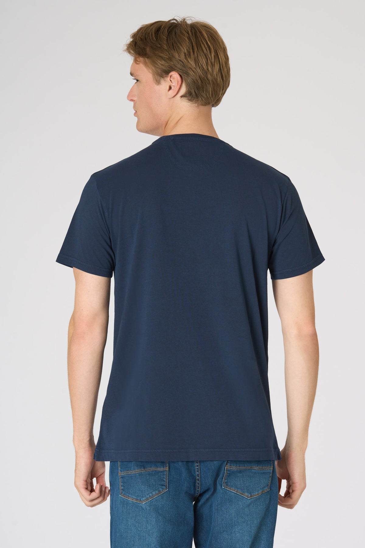 T-shirt da uomo in cotone con stampa frontale