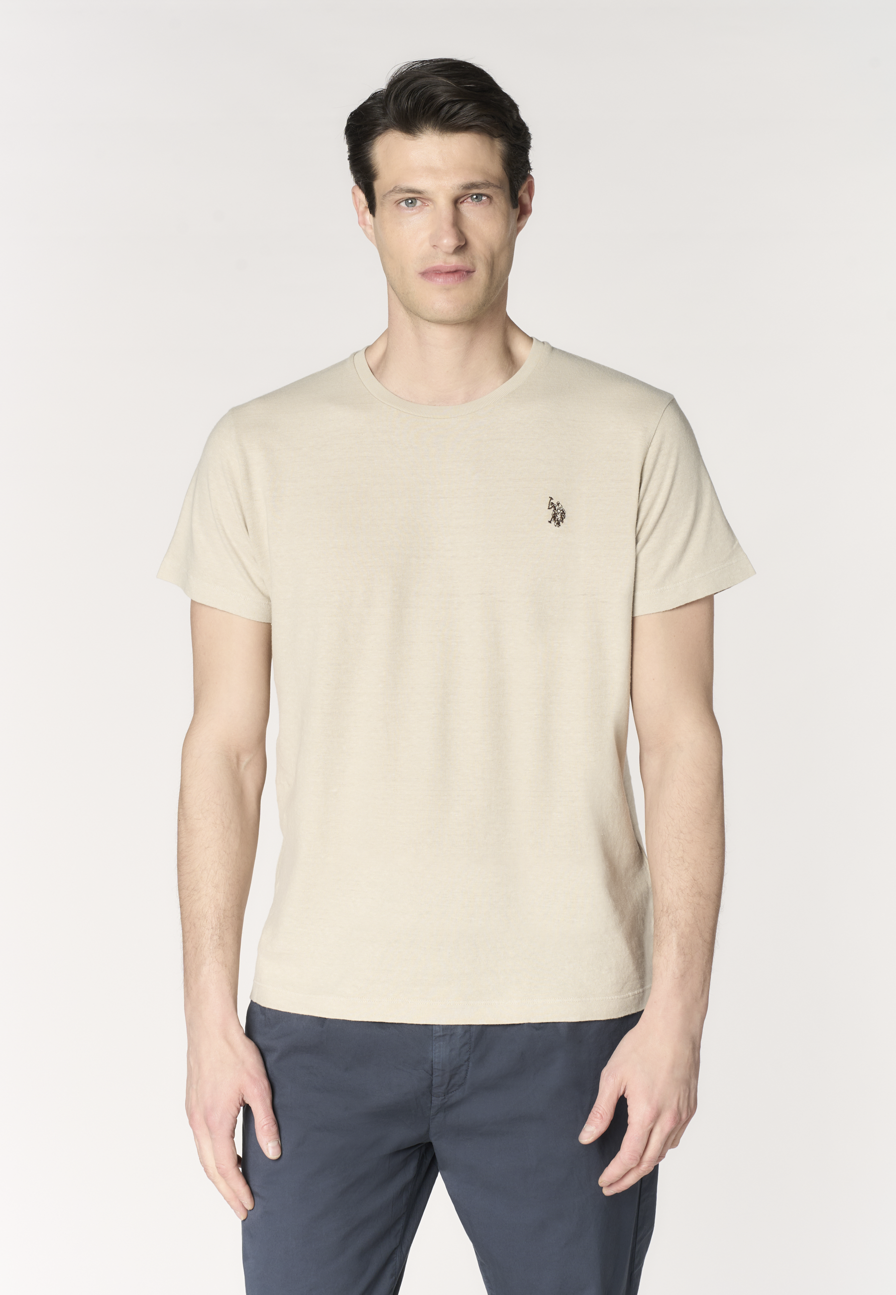 T-shirt da uomo in misto cotone biologico e canapa Premium Quality