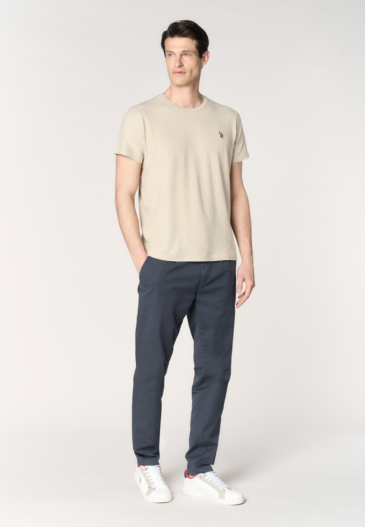 T-shirt da uomo in misto cotone biologico e canapa Premium Quality