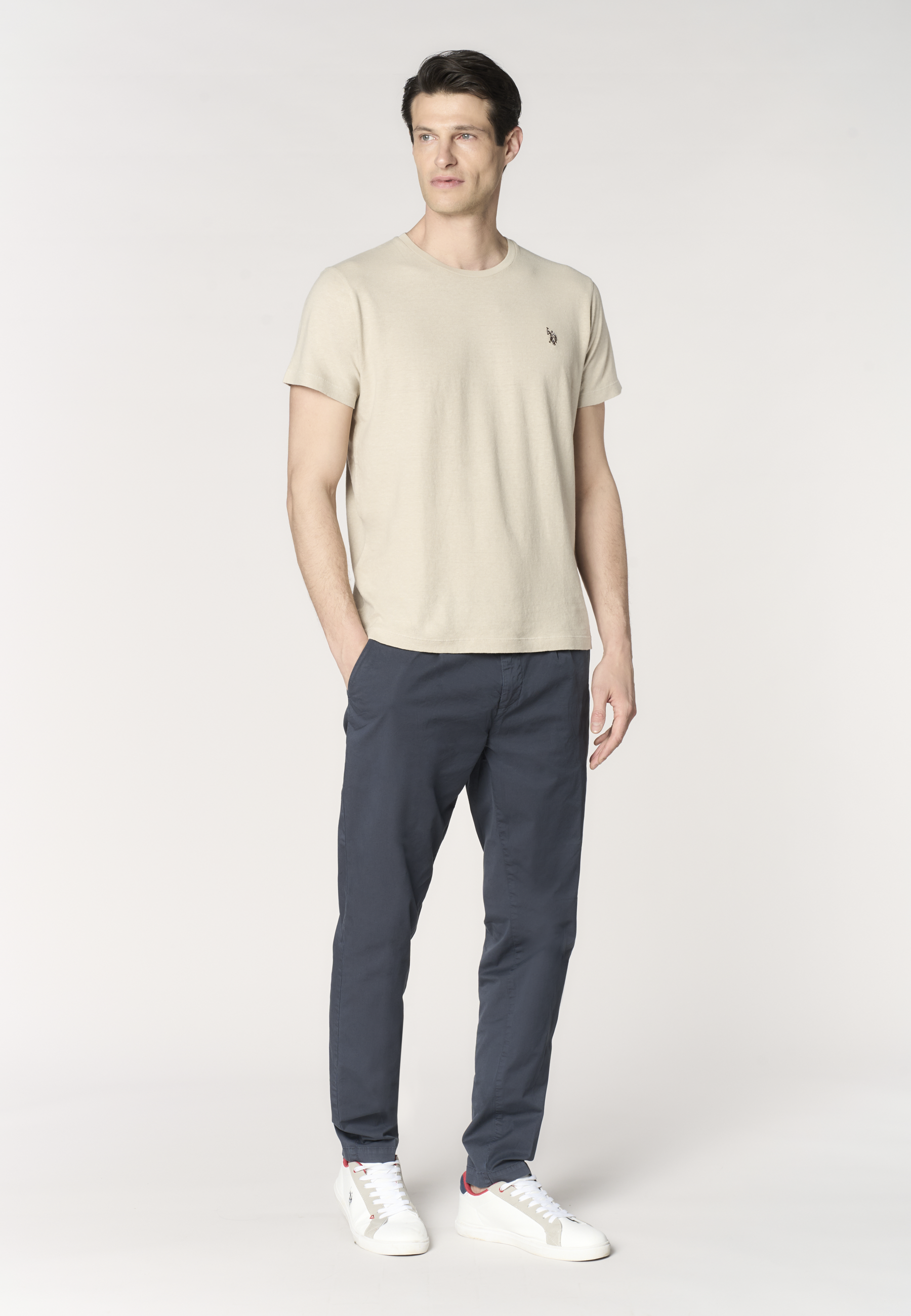 T-shirt da uomo in misto cotone biologico e canapa Premium Quality