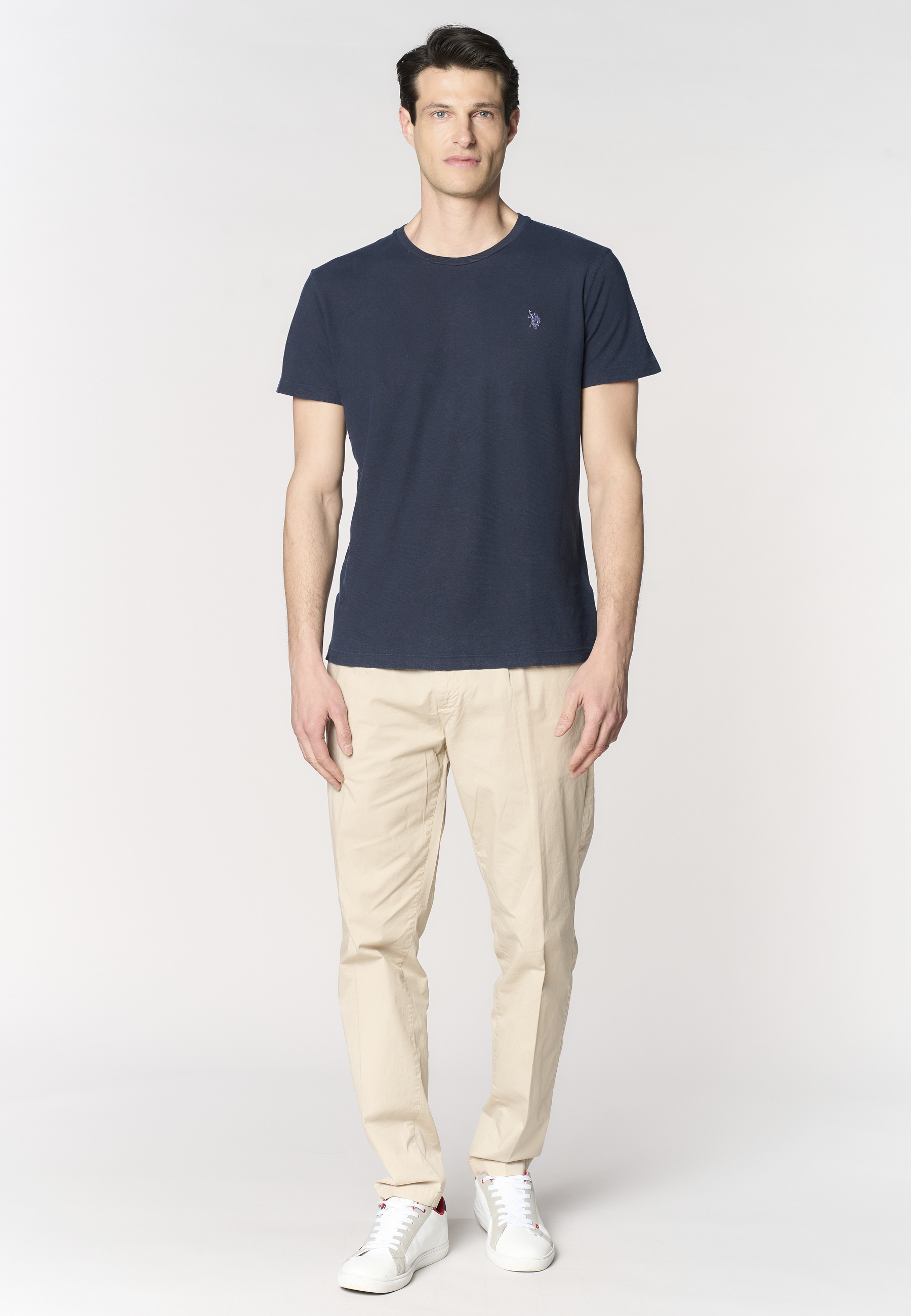 T-shirt da uomo in misto cotone biologico e canapa Premium Quality