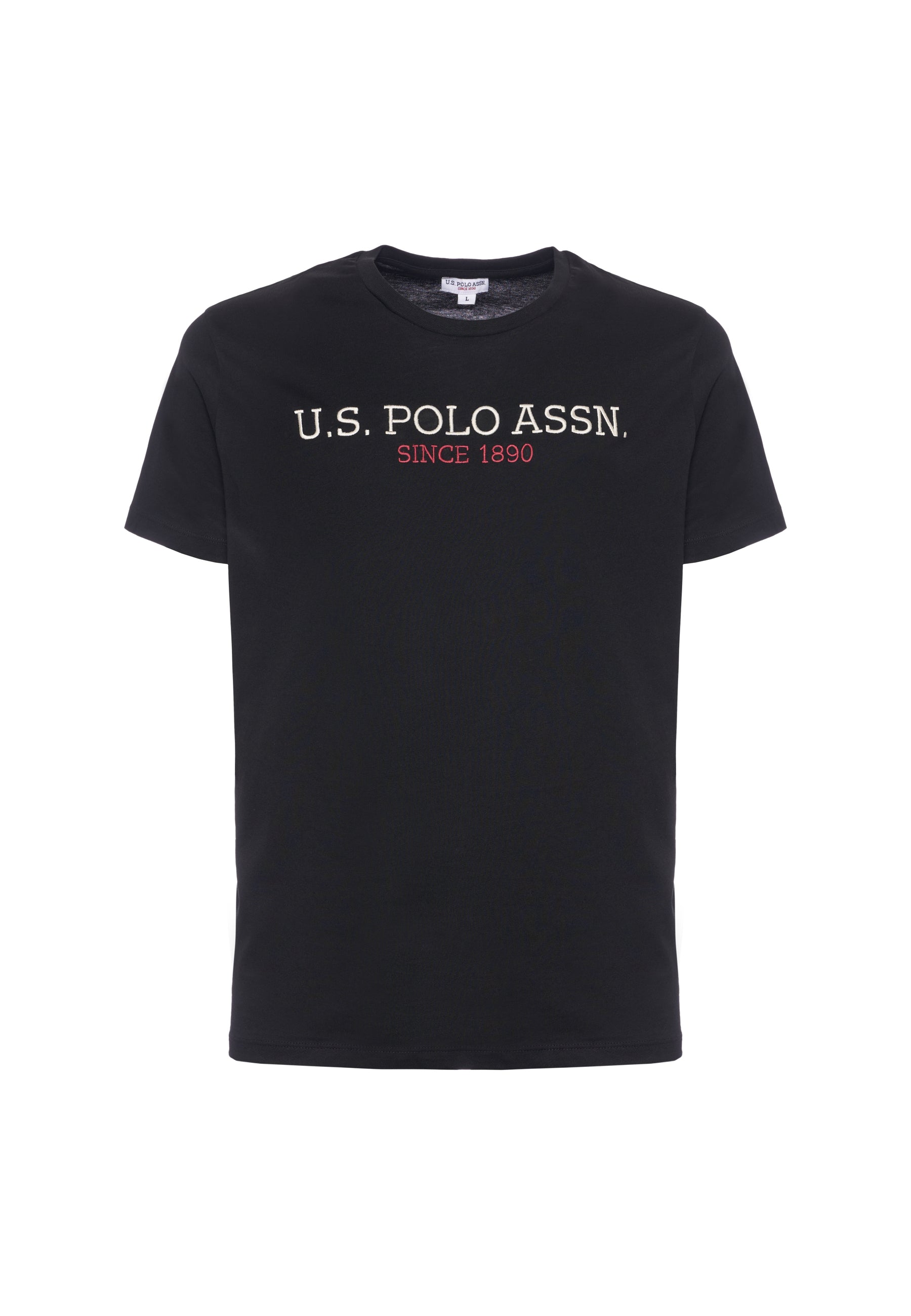 T-shirt a maniche corte in cotone con scritta frontale
