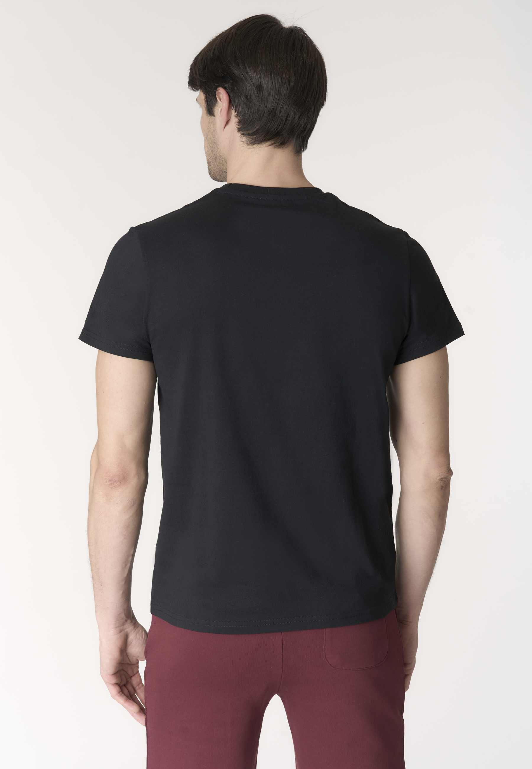 T-shirt girocollo in cotone con stampa frontale U.S. POLO ASSN.