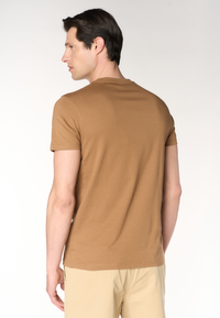 T-shirt uomo in cotone basic jersey con taschino e logo ricamato