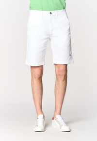 Pantalone corto chino da uomo in cotone stretch