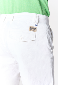 Pantalone corto chino da uomo in cotone stretch