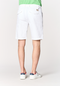 Pantalone corto chino da uomo in cotone stretch