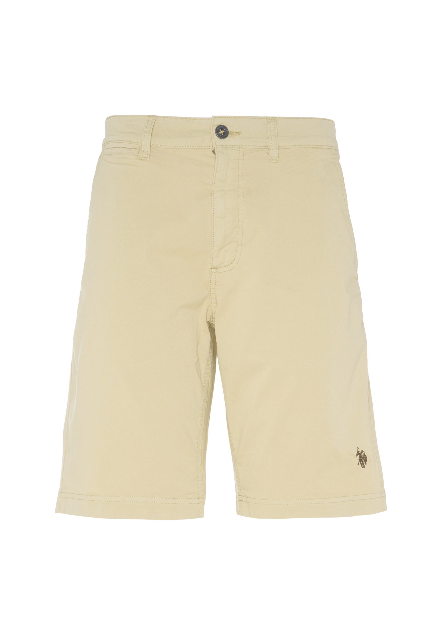 Pantalone corto chino da uomo in cotone stretch
