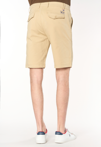 Pantalone corto chino da uomo in cotone stretch